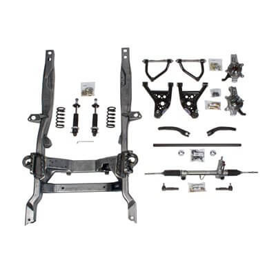 Detroit Speed Hydroformed Front Subframe - Bare - Double-Adjustable Shocks (1970 - 1981 Camaro & Firebird - BBC) 032020-DDS