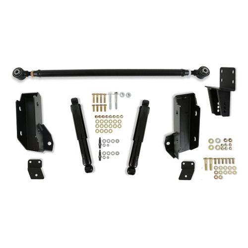 Detroit Speed Track Bar and Shock Relocation Kit (1967 - 1972 Chevrolet C10 with Truck Arms and Rear Coil Springs - Adjustable Track Bar and Drop Shock Mounts) 040118DS