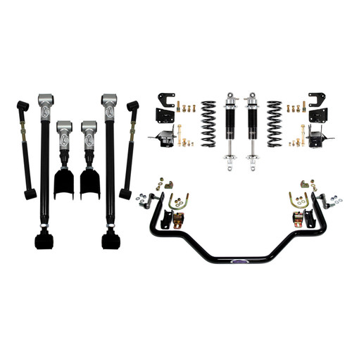 Detroit Speed Rear Speed Kit 3 - Single Adjustable Shocks  (1964 - 1966 GM A-Body - Stock Axle) 041611-SDS