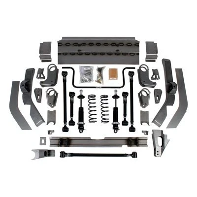 Detroit Speed QuadraLink Rear Suspension Kit - Remote-Reservoir Double-Adjustable Shocks (1962 - 1967 Chevy II) 041707-RDS