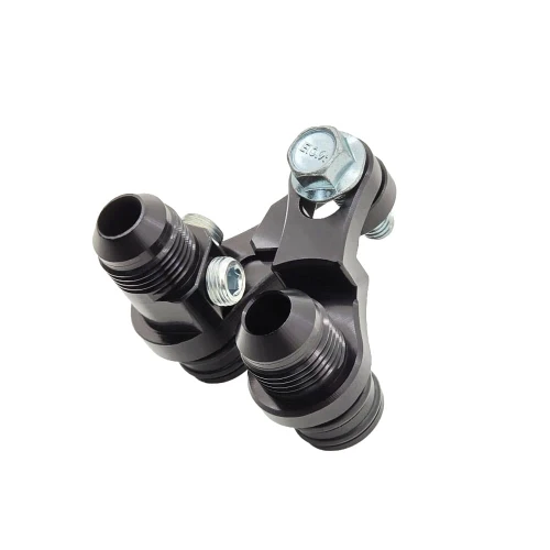 UPR Products 6R80 / 10R80 Transmission Cooler Port Adapter - 8AN 1/8" NPT Port (2011 - 2026 Mustang / F150) 8202-14