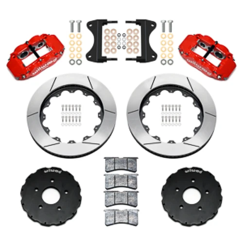 Wilwood Forged Narrow Superlite 6R Big Brake Front Brake Kit - 14.00" Slotted Rotors - Red (2014 - 2019 C7 Corvette) 140-18532-R