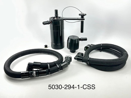 UPR Products Single Valve Oil Catch Can w/ CSS - Plug N Play (2023 - 2026 F250 7.3L Godzilla / 6.8 Gas - Single Battery) 5030-296-1-CSS