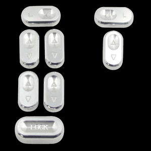 UPR Products Window Switch Kit Convertible Satin (87-93 Mustang) 1017-87-03