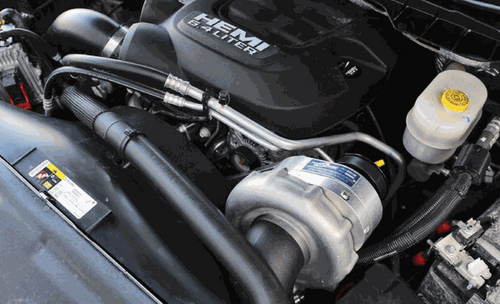 ProCharger D-1SC intercooled tuner kit for 2014-2018 Ram 2500 and 3500 6.4 HEMI engine setup
