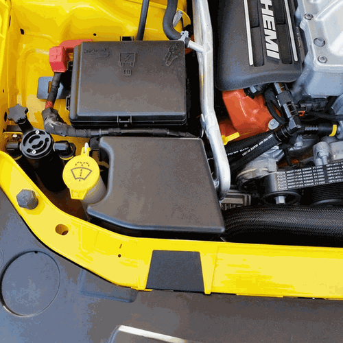 UPR Products Oil Catch Can Plug-N-Play Fender Mount Satin (2015 - 2024 Dodge Hellcat 6.2L) 5028-148