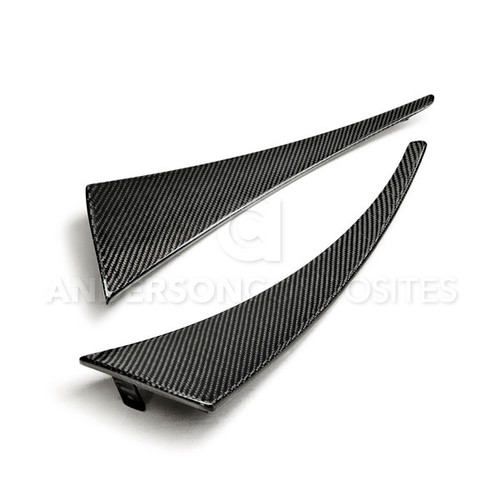Anderson Composites Carbon Fiber Front Mud Flaps - Type OE (2014 - 2019 C7 Corvette) AC-FMG14CHC7-OE