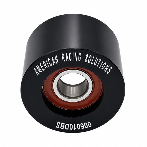 ARS 60mm x 10 Rib Smooth Billet Pulley - Double Bearing ARS006010DBS