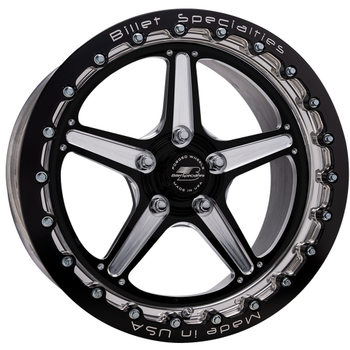 Billet Specialties 17x11 Street Lite Single Bead Lock Black BRSB23711