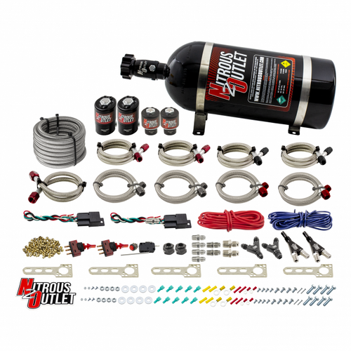 Nitrous Outlet EFI Dual Stage Single Nozzle System (Ford) 00-10013