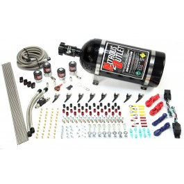 Nitrous Outlet 4 Cylinder 4 Solenoid Dual Stage Direct Port System w/Distribution Blocks 00-10362-DS