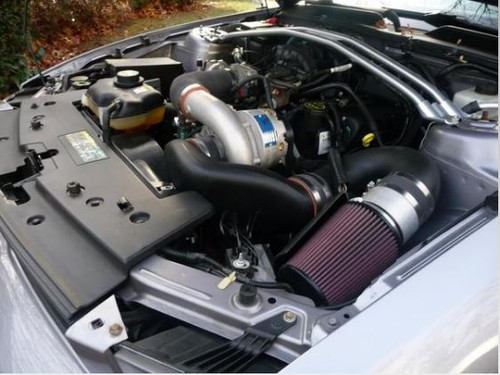 Vortech V-3 Si polished supercharger system for 20052008 Mustang V6