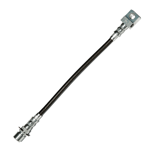 J&M Stainless Steel Brake Hose Kit - Rear Center Frame to Axle - Black (1993 - 2002 Camaro / Firebird - No Traction Control) 22502-B