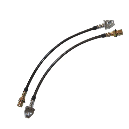 J&M Stainless Steel Brake Hose Kit - Front - Clear (1994 - 1998 Cobra) 22518-C