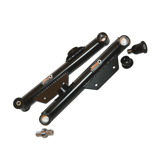 J&M Rear Lower Control Arms - Street / Race - Poly Ball / Spherical Bearing - Black (1979 - 1998 Mustang) 23957-B
