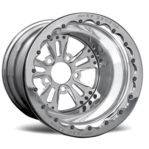 RC Components 15x12 Fusion Single Beadlock Rear Wheel Polished Rim