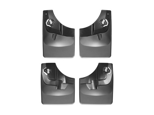 WeatherTech No Drill MudFlaps Front & Rear Set Black (07-11 GM) 110008-120015