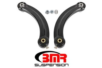 BMR Camber Link Rear Fixed Delrin/Bearing - Billet Aluminum - Black Anodized (2015 - 2026 Mustang) UTCA064