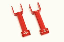 BMR Upper Control Arms - DOM - Non-Adjustable - Polyurethane Bushings - Red (1979 - 2004 Mustang) UTCA012R