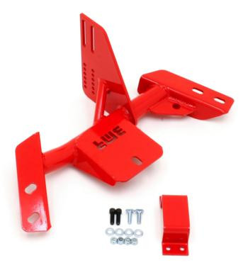 BMR Torque Arm Relocation Crossmember - TH350/PG - Red (1982 - 1992 F-Body) TCC018R