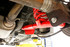 BMR Lower Control Arms - DOM - Non-Adjustable - Spherical Bearings - Red (1979 - 2004 Mustang) TCA016R