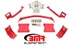 BMR Torque Box Reinforcement Plate Kit - Upper & Lower - Red (1979 - 2004 Mustang) TBR004R