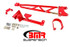 BMR Tunnel Mounted Torque Arm - Red (1993 - 2002 F-Body Stock Exhaust w/DSL) TA011R