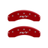 MGP Caliper Covers R/T Logo Red Finish Silver Characters (2011 - 2018 Ram 1500) 55001SRT1RD