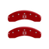 MGP Caliper Covers Ram & Ram Head Logo Red Finish Silver Characters (2011 - 2018 Ram 1500 / 2019 - 2023 1500 Classic) 55001SRMHRD