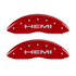 MGP Caliper Covers Hemi Logo Red Finish Silver Characters (2011 - 2018 Ram 1500 / 2019 - 2023 1500 Classic) 55001SHEMRD