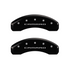 MGP Caliper Covers Gen 6 Camaro Logo Black Finish Silver Characters (2016 - 2023 Camaro 2.0L / 3.6L) 14240SCA5BK