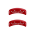 MGP Caliper Covers C4 Logo Red Finish Silver Characters (1988 - 1996 Corvette) 13013SCV4RD