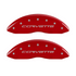 MGP Caliper Covers C6 Logo Red Finish Silver Characters (2005 - 2013 Corvette) 13008SCV6RD