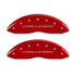 MGP Caliper Covers Challenger Block Logo Red Finish Silver Characters (2011 - 2023 Challenger) 12162SCLBRD