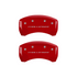 MGP Caliper Covers Challenger Block Logo Red Finish Silver Characters (2011 - 2023 Challenger) 12162SCLBRD