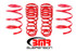 BMR 1.5" Lowering Springs - Set of 4 - Handling - Red (2007 - 2014 Shelby GT500) SP072R