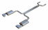 Pypes 2.5" Crossmember Back Exhaust System w/ 2.5" X-Pipe System Race Pro Mufflers (1986 - 1991 Chevrolet C4 Corvette) - SCC40R