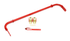 BMR Sway Bar Kit w/Bushings - Rear - Adjustable - Hollow 25mm - Red (2010 - 2011 Camaro) SB017R