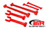 BMR Rear Suspension Kit - Polyurethane - Non-Adjustable - Red (1964 - 1967 A-Body) RSK007R