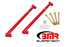 BMR Control Arm Reinforcement Braces - Red (1964 - 1967 A-Body) RB001R