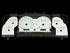 UPR Products White Face Gauges 120mph (99-04 Mustang V6) 1300-99-V6
