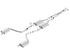 Borla Catback Exhaust - ATAK (2015 - 2023 Charger V6 / 2015 - 2021 300 V6) 140686