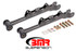 BMR Lower Control Arms - Rear - Chrome-Moly - Non-Adjustable - Delrin - Black (2010 - 2015 Camaro) MTCA030H