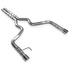 Stainless Works Catback Exhaust Retro Series  w/ H-Pipe 3" Muffler Core Factory Connect (2015-2017 Mustang GT) M15CB-LMF
