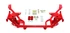 BMR K-Member - Standard Motor Mounts - Standard Rack Mounts - Red (2005 - 2014 Mustang) KM018R