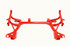 BMR K-Member No Motor Mounts Standard Rack Red (1993-2002 F-Body Turbo) KM014R