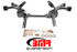 BMR K-Member - LS1 Motor Mounts - Pinto Rack Mounts - Black (1982 - 1992 F-Body) KM008-1H