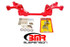 BMR K-Member - SBC/BBC Motor Mounts - Factory Steering Rack - Red (1982 - 1992 F-Body) KM007R