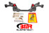 BMR K-Member - SBC/BBC Motor Mounts - Factory Steering Rack - Black (1982 - 1992 F-Body) KM007H