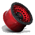 Fuel Off-Road 17x9 Zephyr Wheel 5x127 BP -12 ET Candy Red w/Matte Black Ring D632